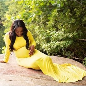 Yellow mermaid dress